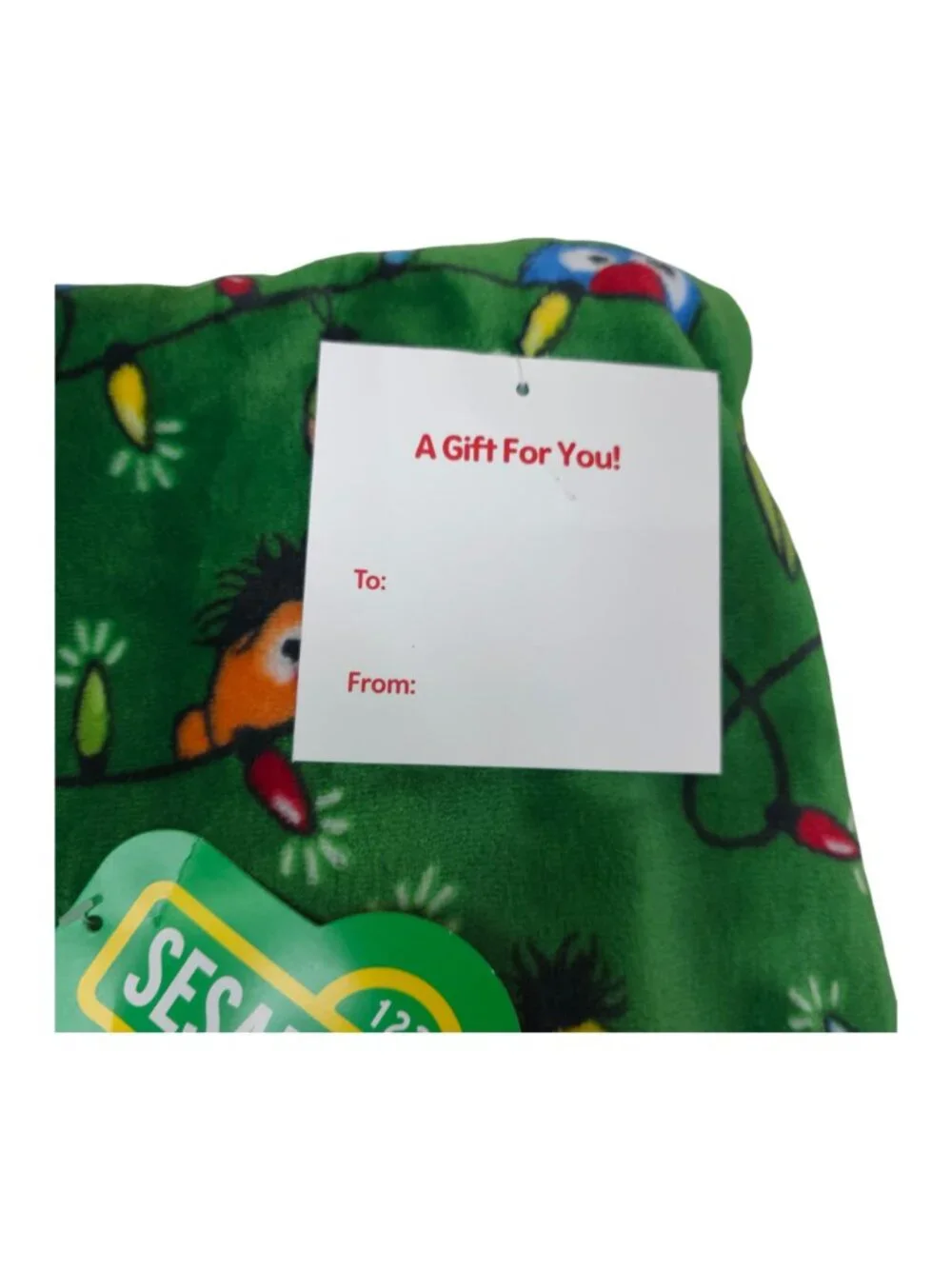 Sesame Street Christmas Decorative Plush Throw Blanket 50x70